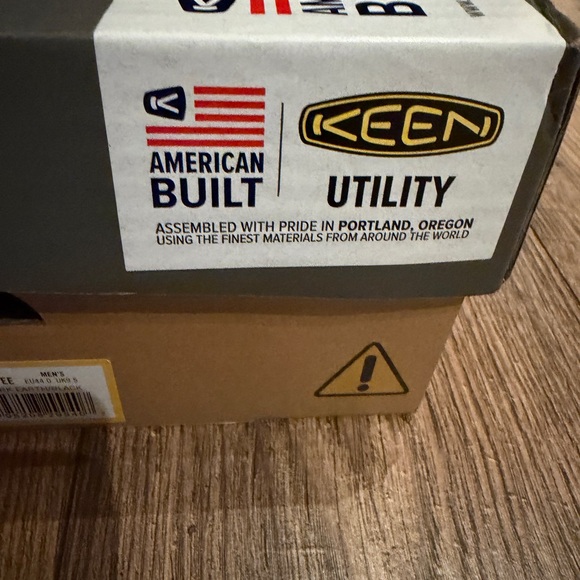 KEEN Men's Dark Brown Work Boots Utility Footwear NEW in‎ Box Size 10.5EE - Picture 5 of 14